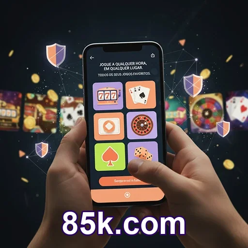 Celular com login seguro no 85k.com e suporte online