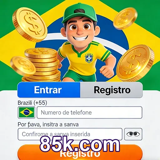 Pix no 85k.com com saque rápido na plataforma